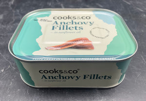 Anchovy Fillets, salted 365gr tin