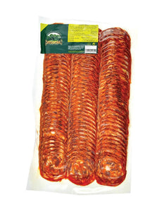 Chorizo Iberico, sliced