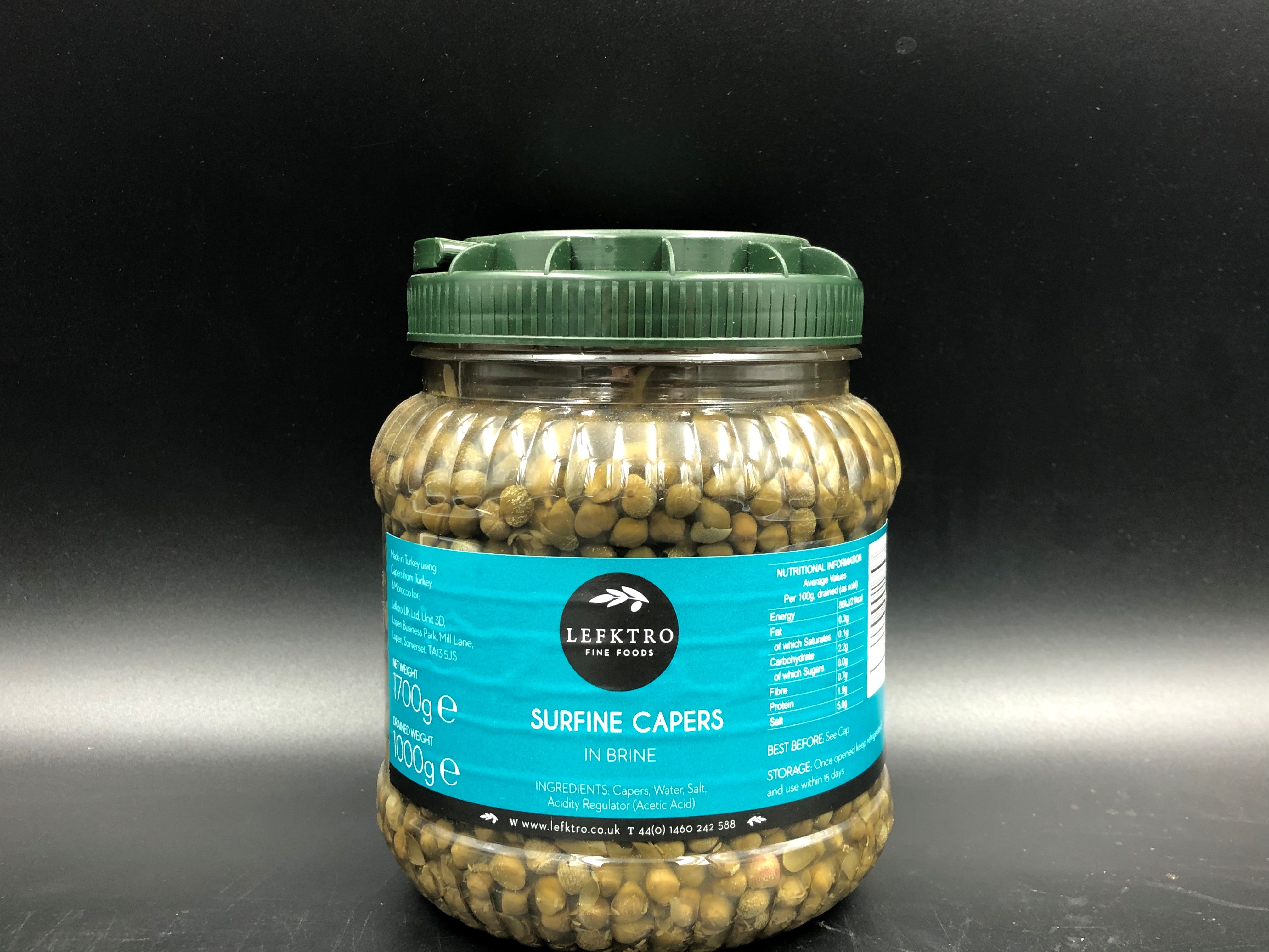 Capers Organic Caper Leaves In Brine, 240gr, 