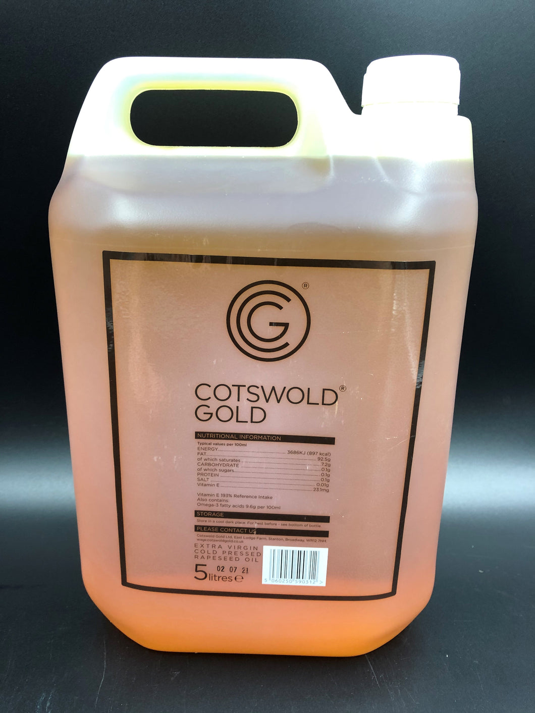 Rapeseed Oil , extra virgin Cotswold Gold ( 5L )